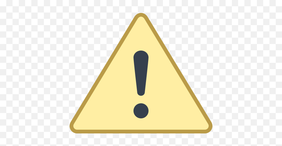 Medium Risk Icon In Office Style Emoji,Triangle Warning Emoji
