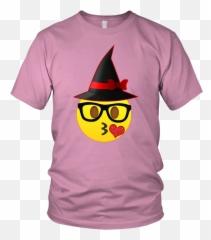 Nerd Emoji Witch Hat Halloween For - T Shirts Family Reunion,Witch Emoji