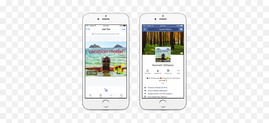 Facebook Will Soon Let You Add Video Profile Pics Digital - Profile Cool Profile Bio For Facebook Emoji,Emoji Video Iphone