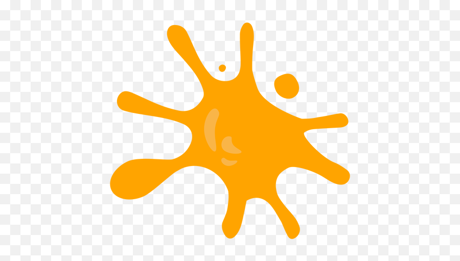 Blot Yellow Stain Paint Flat - Transparent Png U0026 Svg Vector File Dot Emoji,Paint Emoji Png
