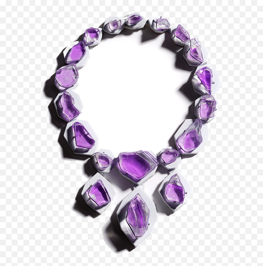 Purple - Solid Emoji,Emotion Necklace Colors