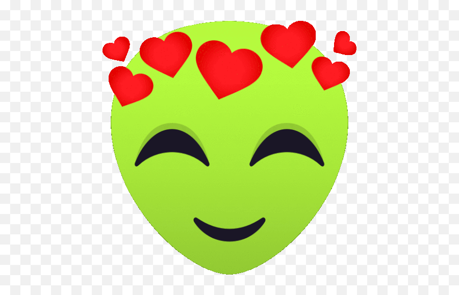 Love Alien Gif - Love Alien Joypixels Discover U0026 Share Gifs Happy Emoji,How To Make Alien Emoticon On Facebook