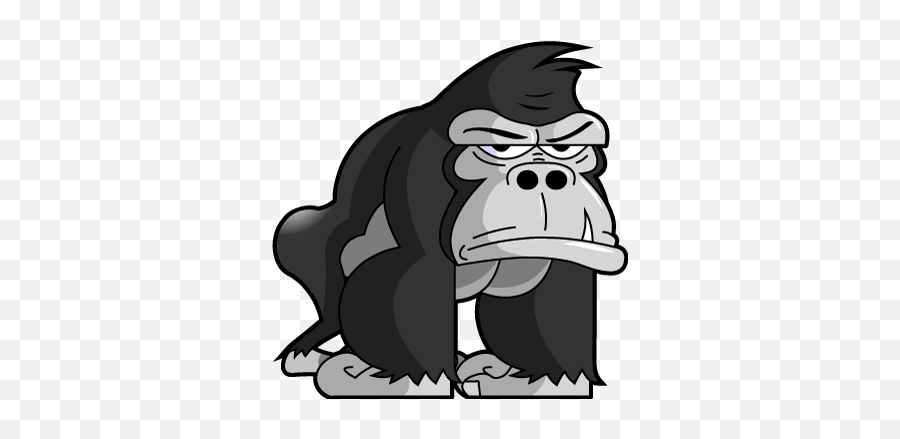 Gorilla Emoji And Stickers Pack - Gorilla Transparent Background Cartoon,Gorilla Emoji