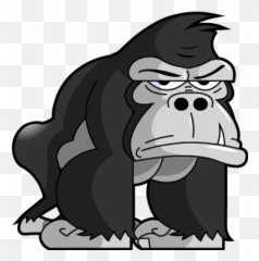 Gorilla Emoji And Stickers Pack - Gorilla Transparent Background Cartoon,Gorilla Emoji