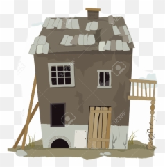 Shack Sticker - House Renovation Before And After Cartoon Emoji,Shack Emoji