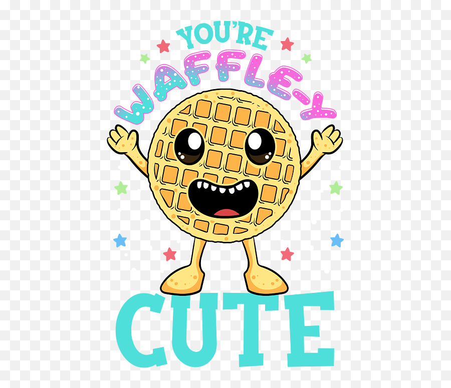 Cute Funny Youre Waffley Cute Waffle Pun Bath Towel - Dot Emoji,Love Shower Emoticon
