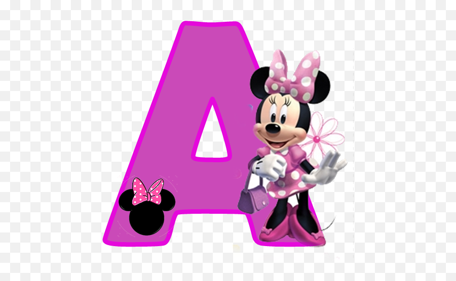 Alfabeto Púrpura De Minnie - Oh My Alfabetos Minnie Mouse Emoji,Dulceros De Emojis