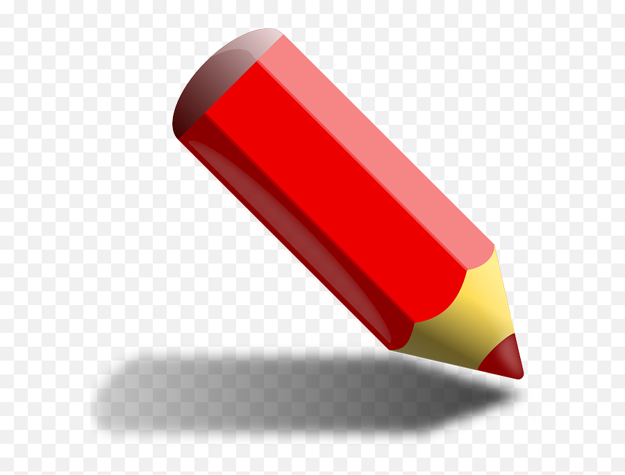 Red Color Pencil Cartoon Png - Coloured Pencil Cartoon Emoji,Crayon Emoji