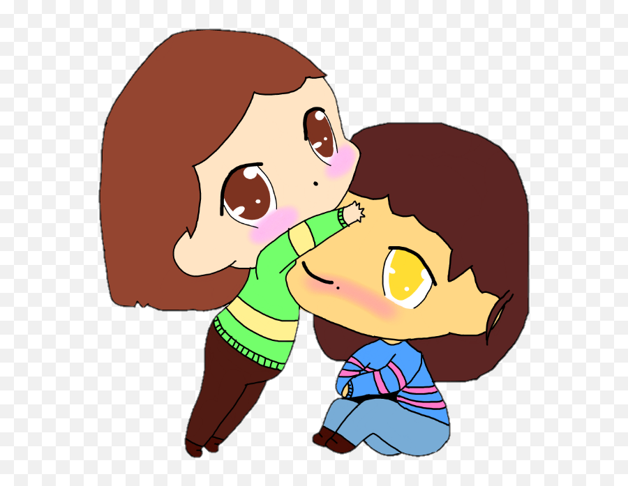 Charisk Chara Frisk Cute Determination Charaxfrisk - Charaxfrisk Emoji,Chara Emoji