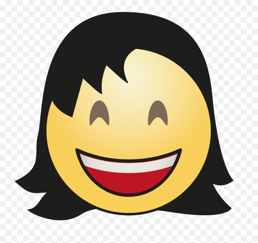 Cute Hair Girl Emoji Png Clipart - Girl Emoji Png Girl With Sunglasses Emoji,Sexy Sad Emoji