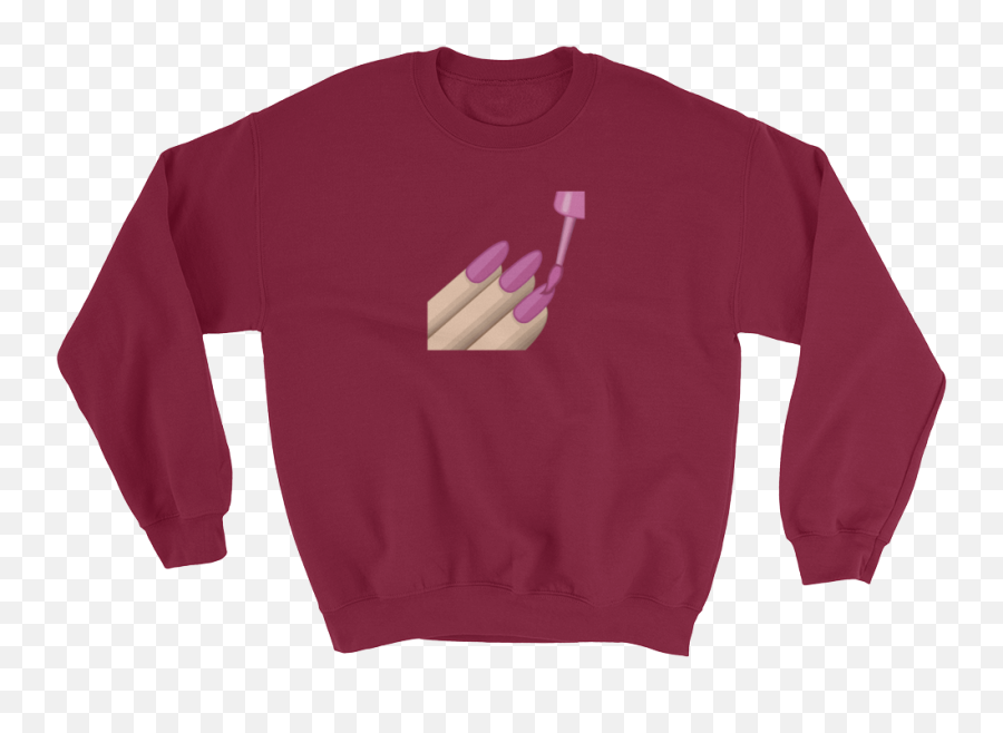 Download Champagne Emoji Sweatshirt - Long Sleeve,Neck Emoji