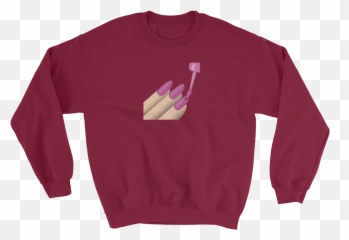 Download Champagne Emoji Sweatshirt - Long Sleeve,Neck Emoji