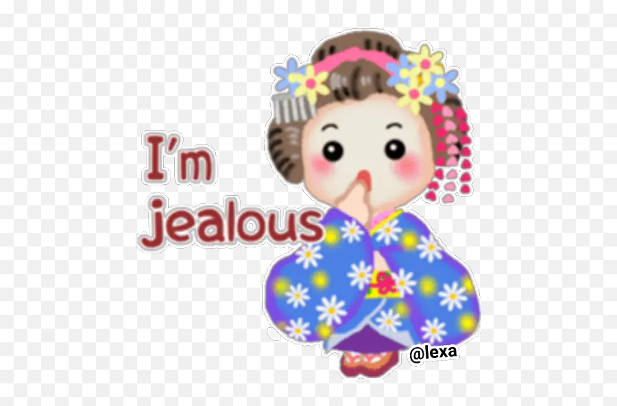 Sticker Maker - Maikohan Chinita Line Gif Emoji,Jealous Emoticon Whatsapp