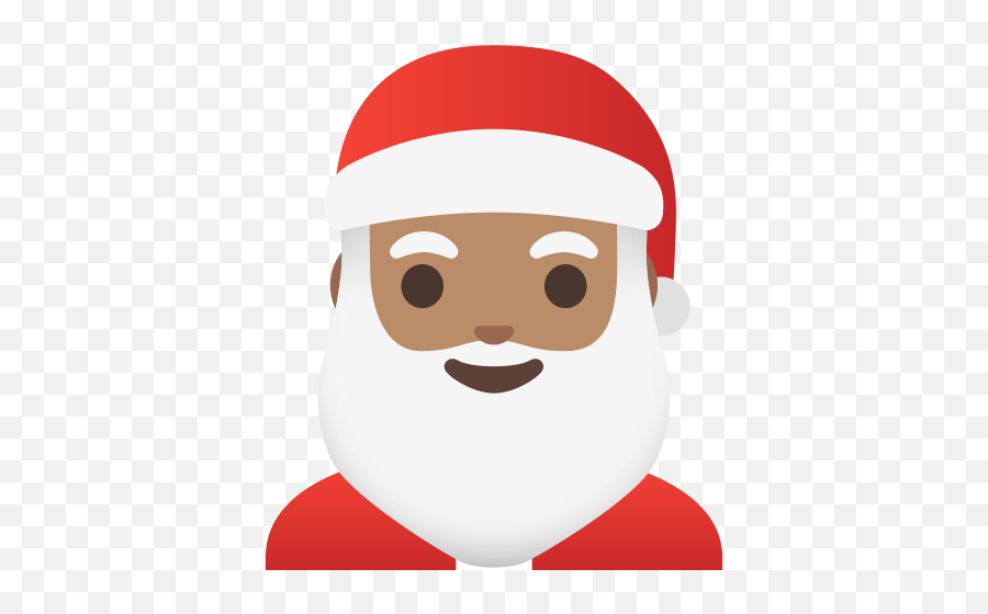 Santa Claus Medium Skin Tone Emoji - Santa Claus,Christmas Emoji List