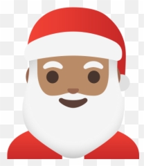 Santa Claus Medium Skin Tone Emoji - Santa Claus,Christmas Emoji List