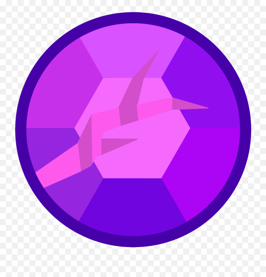 Amethyst - Cracked Gem Emoji,Emotion Crystal Turns Purple