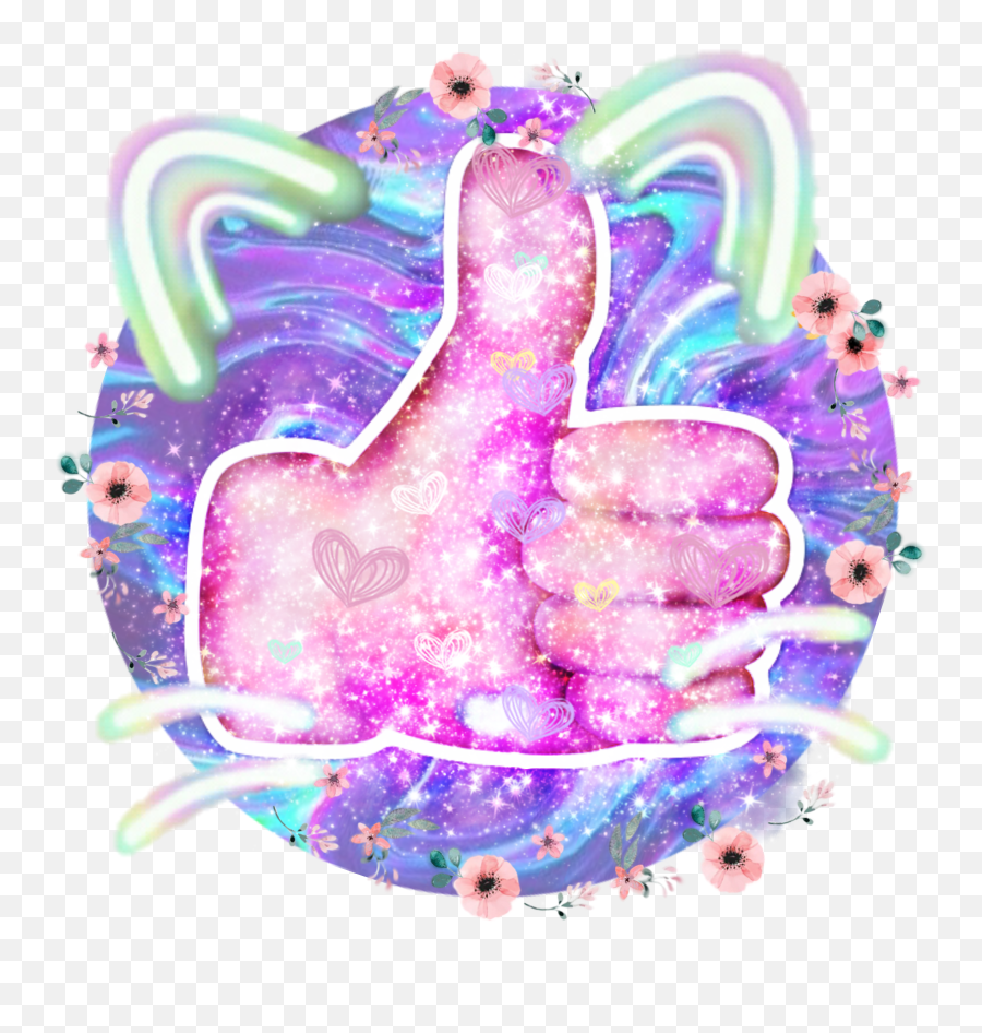 Thumbsup Thumbs Up Sticker By Cubelyar - Girly Emoji,Double Thumbs Up Emoji