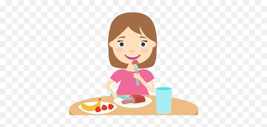 Dosha Quiz In 2021 Kids Clipart Clip Art Children Eating - Girl Eating Free Clipart Emoji,Emotions With No Breakfast