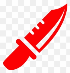 Red Military Knife Icon - Free Red Utensil Icons Transparent Background Knife Icon Emoji,Military Emoticons Gif