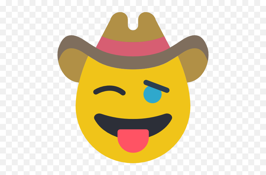 Cowboy - Free Smileys Icons Smiley Emoji,Cowboy Hat On All Emojis