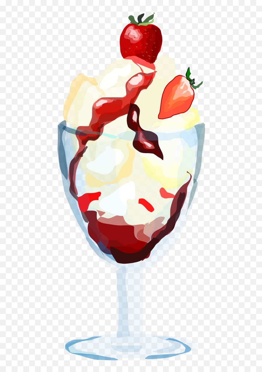 Strawberry Clip Art Free - Clipartsco Restaurant Roll Up Mockup Emoji,Strawberry Sundae Emojis