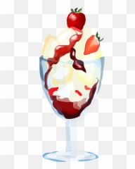 Strawberry Clip Art Free - Clipartsco Restaurant Roll Up Mockup Emoji,Strawberry Sundae Emojis