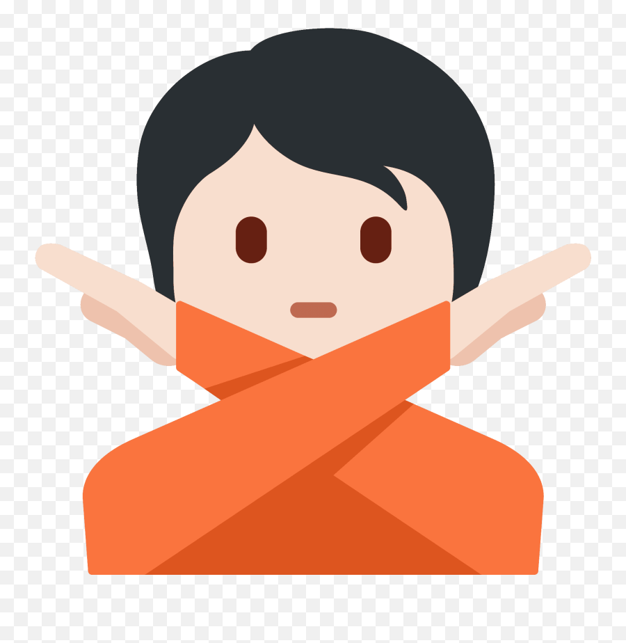 Person Gesturing No Emoji Clipart - Oggy And Dobby,2 People Emoji]