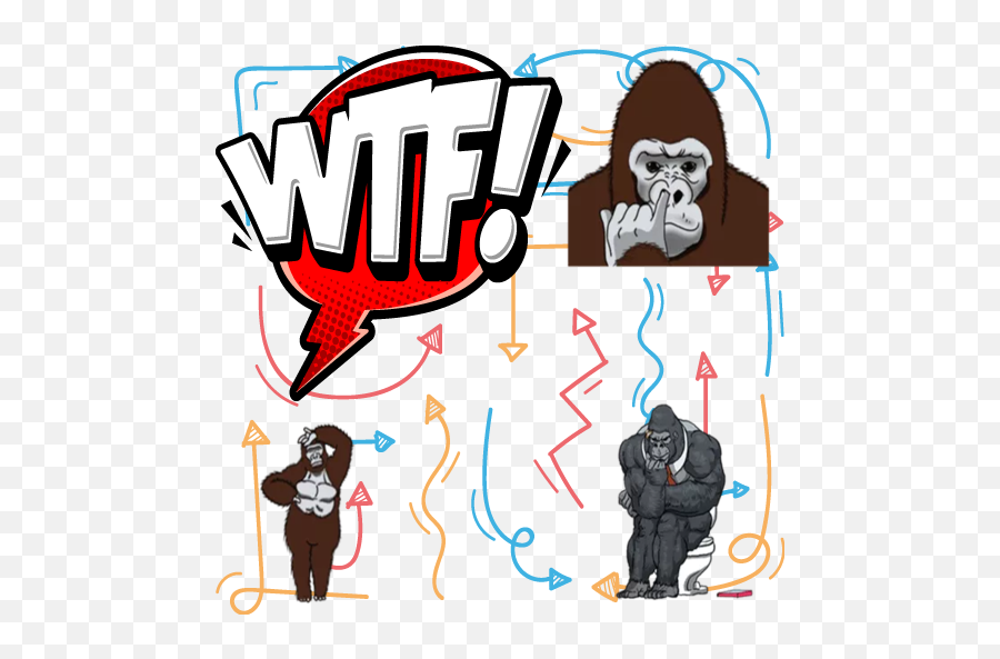 Updated Hd Wastickerapps Gorilla Meme Sticker Pack New - Language Emoji,Google Gorilla Emoticon
