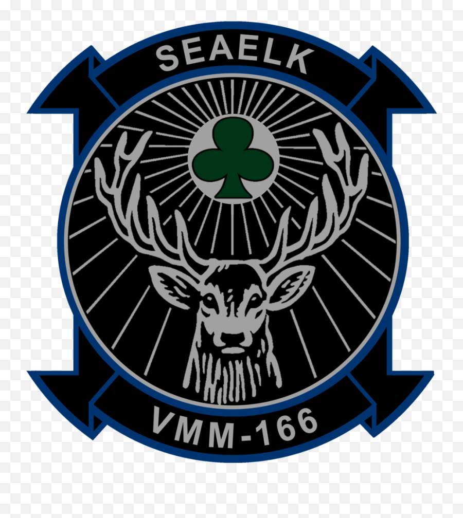 Usmc Vmm - 166 Sea Elk Squadron Sticker Jagermeister Jagermeister Logo Meaning Emoji,Dubai Flag Emoji