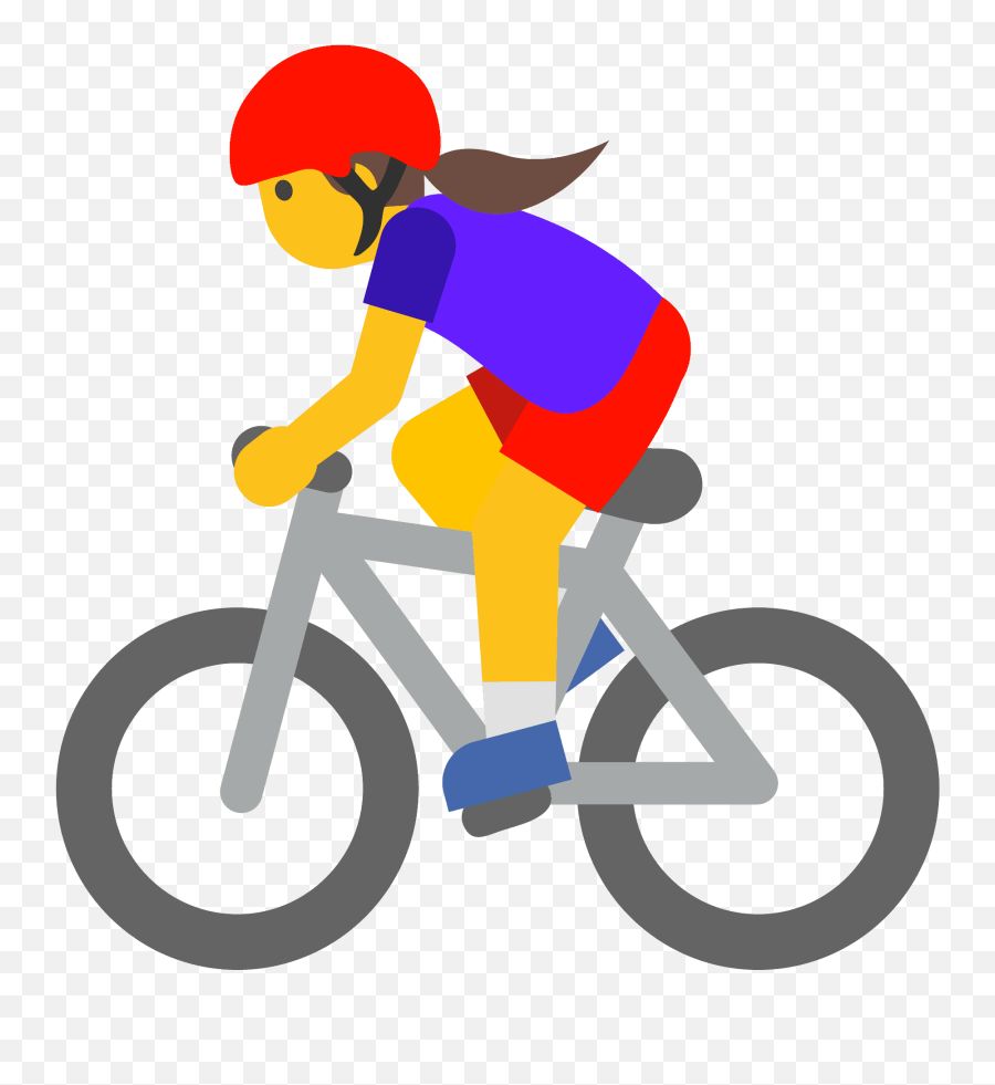 Woman Biking Emoji Clipart Free Download Transparent Png - Emoji Bici,Emoji 2 Pub Crawl