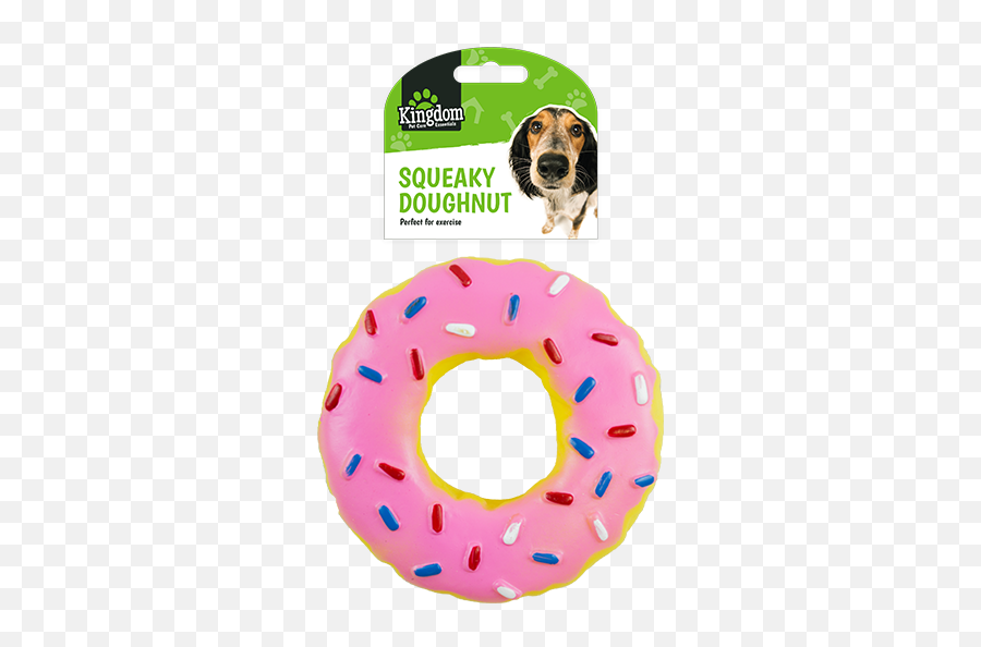 Squeaky Doughnut Dog Toy Pink - Squeaky Latex Doughnut Dog Toy Emoji,Emoji Squeaky Ball Dog