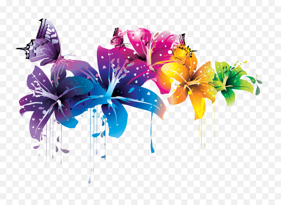 Free Flower Png Images Download Free Flower Png Images Png - Transparent Abstract Flower Png Emoji,Messenger Emoticons That Have Effetcs