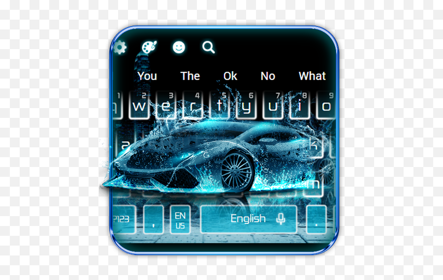 Neon Rainwater Luxury Car Keyboard Theme U2013 Apps On Google Play - Communication Device Emoji,Automobile Emojis