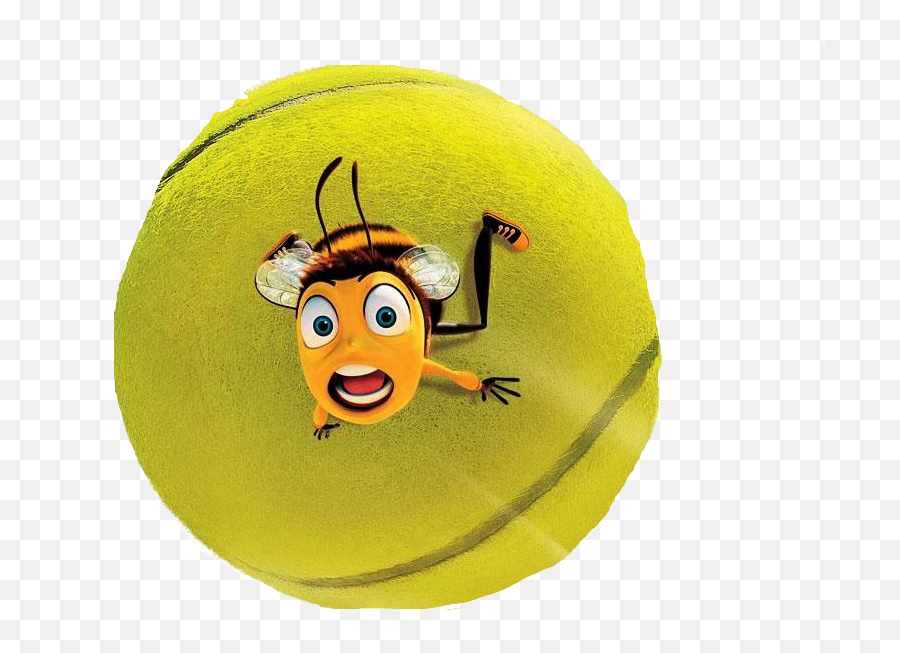 Download Hd Bee Movie Tennis Ball Gif Transparent Png Image Emoji,Bee Emoticon Gif