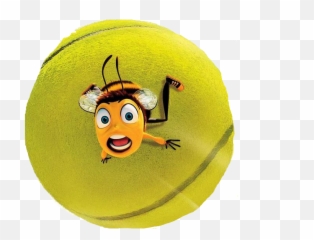Download Hd Bee Movie Tennis Ball Gif Transparent Png Image Emoji,Bee Emoticon Gif