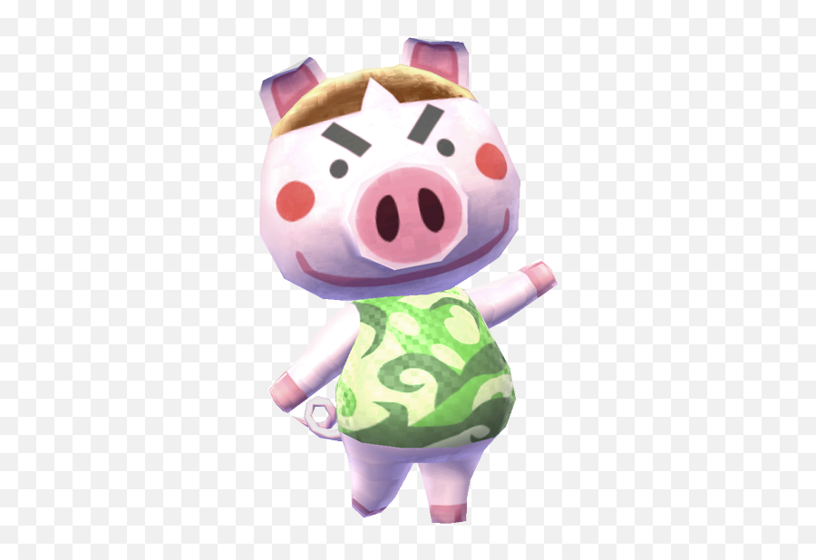 Download Hd Leaf And Pig Emoji - Truffles Animal Crossing Ugly Pig Animal Crossing,Leaf Emoji