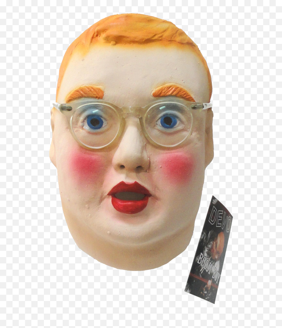 Devo Booji Boy Mask Mask Weird And Wonderful Emoji,Hiding Emotions Mask