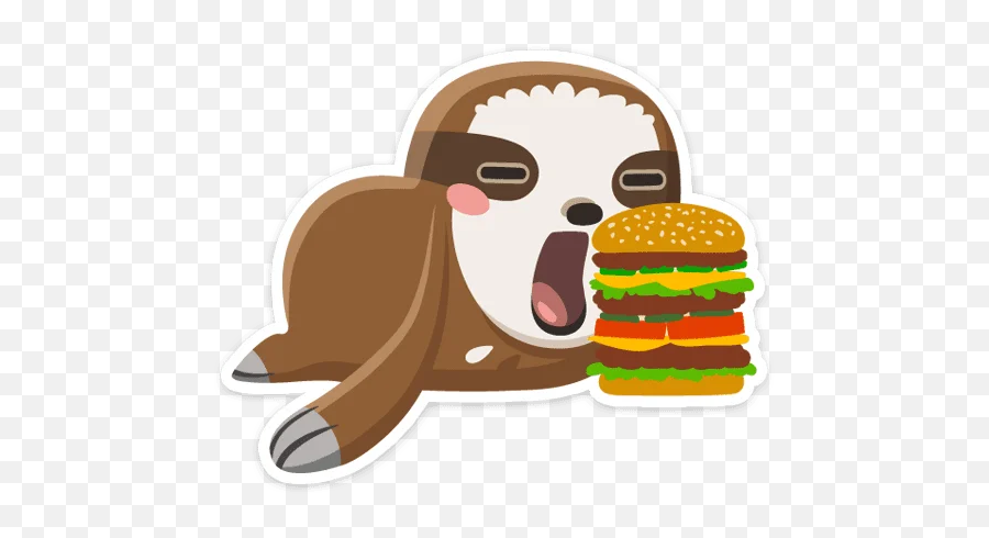 Telegram Sticker U200d From Pack Emoji,Eating Burger Discord Emoji