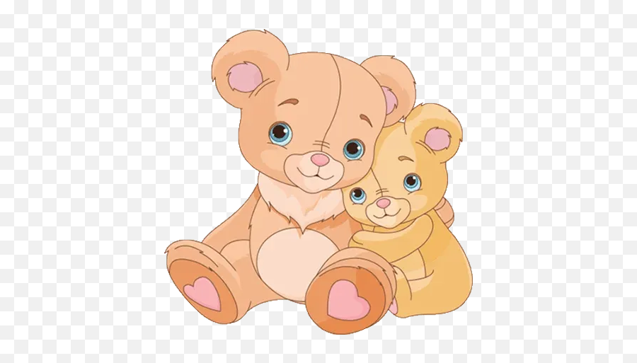 Cute Bearsu201d Stickers Set For Telegram Emoji,Cute Emoticons Bear Hug