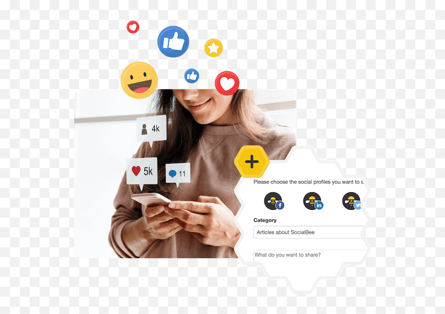 Socialbee Tool Features Socialbee - Invista Nas Redes Sociais Emoji,Schedule Emoji