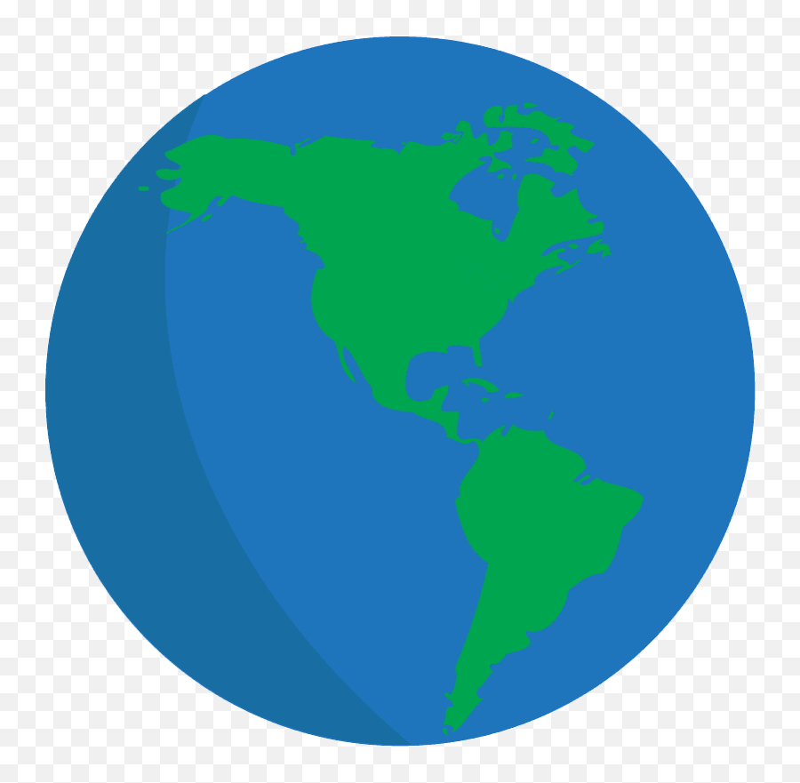 Globe Showing Americas Emoji Clipart - Vertical,America Emoji