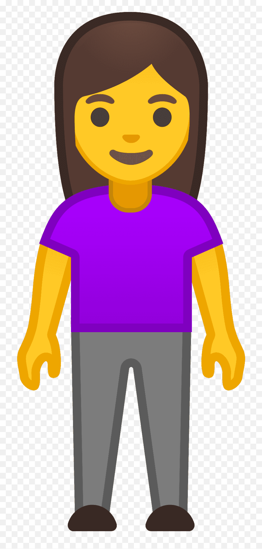 Woman Standing Emoji Clipart Free Download Transparent Png - Android,Dancing Girl Emoji Pillow