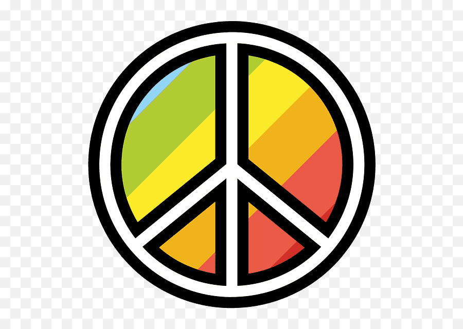 Peace Symbol Emoji Clipart Free Download Transparent Png - Groovy Peace Sign Black And White,Free Emoji Symbols