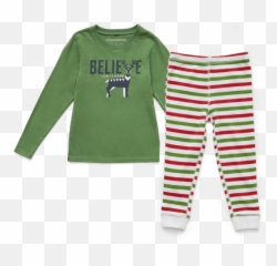 Toddler Believe Holiday Squad Sleep Set - Long Sleeve Emoji,Emoji Slippers For Children