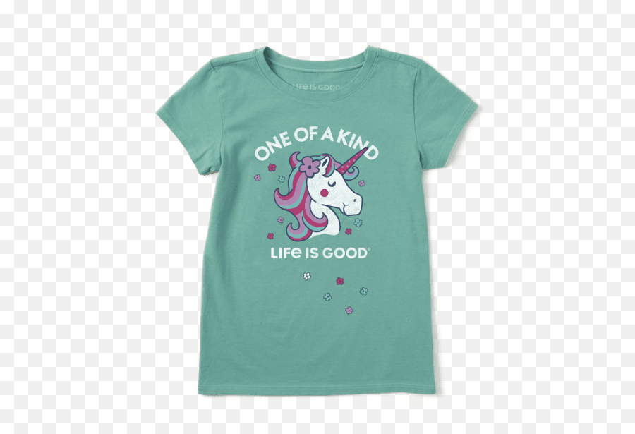 Girls One Of A Kind Unicorn Crusher Tee - Unicorn Emoji,Girls Emoji Tank