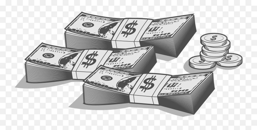 Money Dollar Bills Clipart Free Download Transparent Png - Transparent Money Clipart Black And White Emoji,Bills Emoji