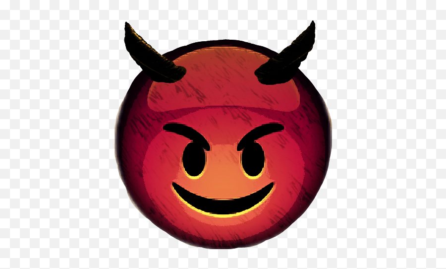 Download Hd Emojis Evil Devil Horns - Cute Devil Emoji Transparent Background,Devil Emoji