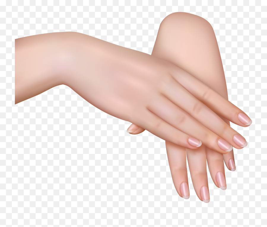 Manicure Clipart Transparent Background - Girl Hands Png Female Hands Png Emoji,Girl Praying Emoji