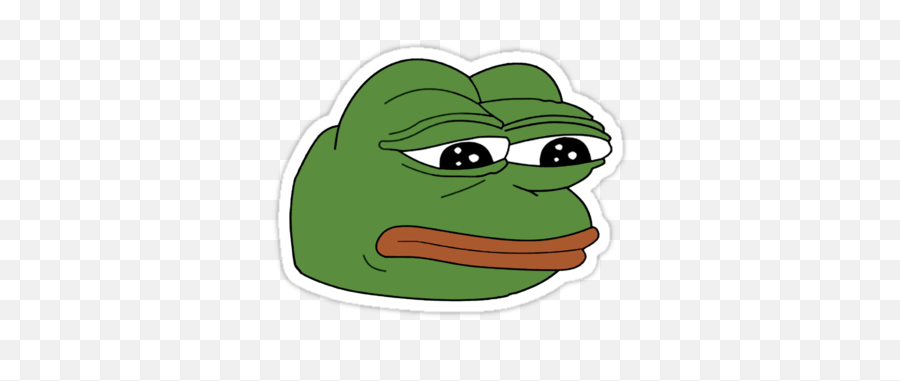 Alpha - Sad Pepe Twitch Emote Emoji,Frog Face Emoji Meaning
