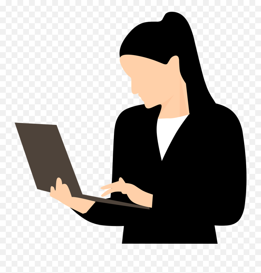 Mahasiswa Mengetik Keyboard - Gambar Vektor Gratis Di Pixabay Student With Laptop Clipart Emoji,Mengetik Emoticon Facebook